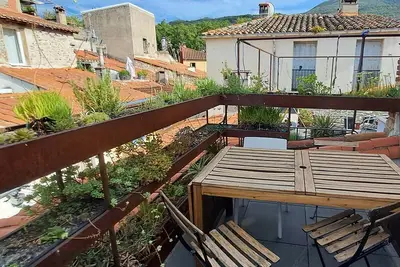 Image de Maison de ville avec terrasse, située au cœur du centre historique de Céret.