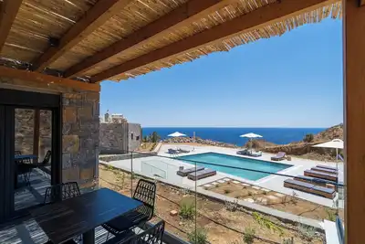 Superb Villa with Shared Pool & Amazing Views of Lybian Sea