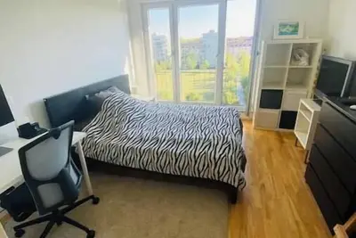 Modern Spacious 2-room high flat with view to Alps