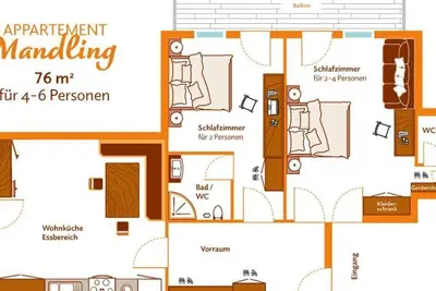 Image de Apartment type B Mandling - Heisshof