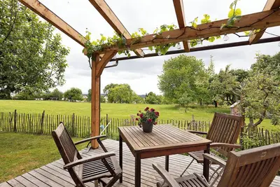 Maison de vacances 'Auszeit' avec vue sur les montagnes, terrasse privée et Wi-Fi