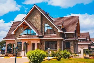 An elegant villa located in a serene Golf Resort, where luxury meets opulence.