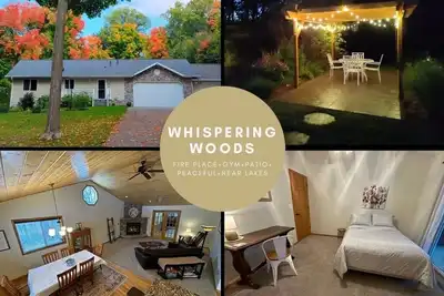Image de New! Tranquil Country Getaway - fitness space+fireplace+near lakes