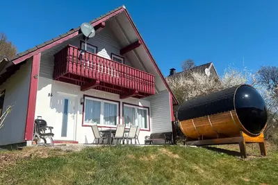 Image de Maison de vacances 'Sternschnuppe' avec vue sur le lac, Wi-Fi et climatisation