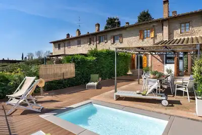 Image de Maison de vacances avec piscine privée, climatisation, Wifi, Tv, patio, vue panoramique, parking