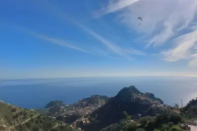 Image de Panoramic cottage 100 mt from the main square view Taormina and Calabria