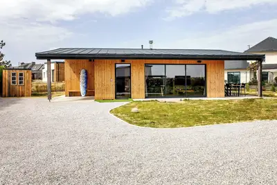 Image de Ti Koat Don, maison neuve en bois à 5 mn à pied de la plage