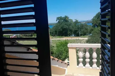 Image de Appartement d'une chambre avec la terrasse et la vue sur le mer Tkon, Pasman (A-24280-a)