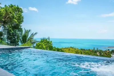 Image de Luxurious 3-bedroom villa in Koh Samui with infinity pool, sea views, and WiFi, near Lamai Beach