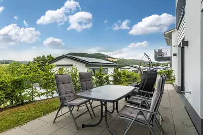 Image de Maison de vacances 'Diemelblick' avec vue sur lac, terrasse privée et Wi-Fi