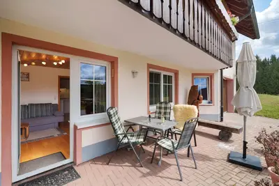 Image de Appartement \"Schwalbennest\" avec terrasse privée, jardin partagé et Wi-Fi