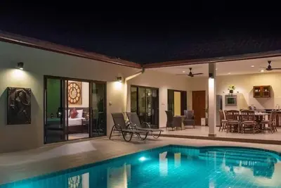 Image de Peaceful 3br villa w/ pool, garden & walkable beach escape in Koh Samui’s tropical beauty.