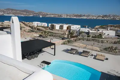 Image de Villa Ă Agios Ioannis Mykonos avec 5 chambres Ă coucher, 10 couchages
