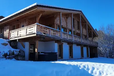 Image de Chalet neuf Le Criou - Morillon, 12 pers, spa