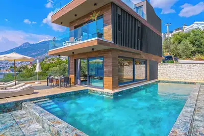 Image de Luxury Villa with Sea View, 80 Meters from the Beach in Kalkan Kışla Area