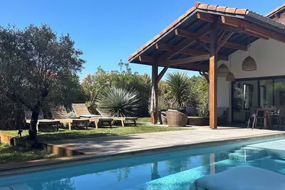 Image de Villa Familiale 8 Pers • Piscine Chauffée • Nature forêt & Plages - Capbreton