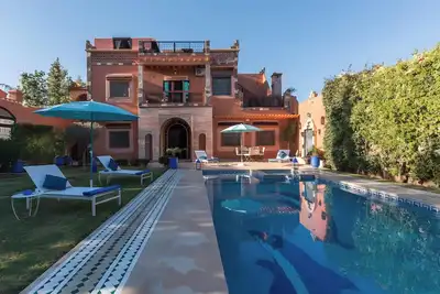 Image de Villa Timskrine Marrakech Piscine privée - Vue panoramique sur les montagnes