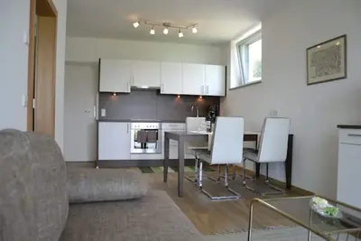Image de \"Schlern\" vacation apartment with garden, breathtaking view and organic bathing pond