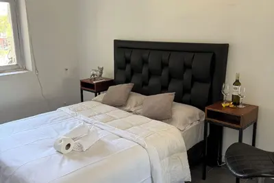 Modern room in old house