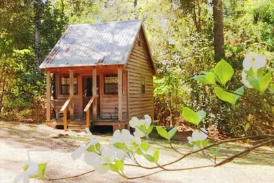 Image de Cabin retreat on 11 wooded acres W of Alexandria; Ac WiFi smart Tv; 14 night min