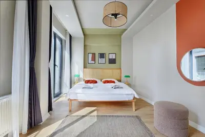 Image de Air-conditioned, WiFi, 1 bedroom and 1 living room apartment in Galata.