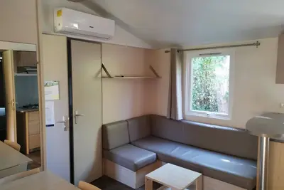 Image de Mobilhome 3 chambres 6 personnes Tv Clim parcelle Xl au calme camping 3*