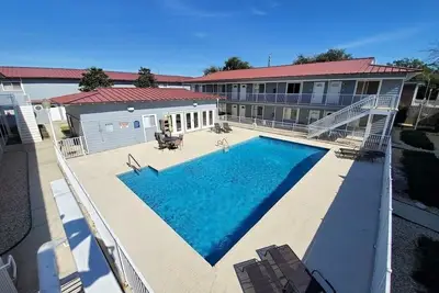 This condo is a combination of two side-by-side condos with an adjoining door.