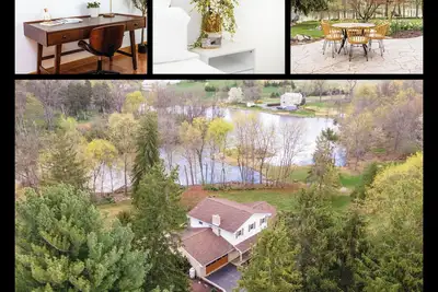 Image de Private•near rail trail•Creek•fireplc•King bed•patio•Bbq•Ac•Wifi•nature lovers