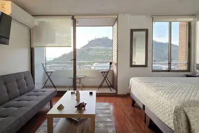 Image de Studio Apartment in Providencia with amazing view to the city and mountains.