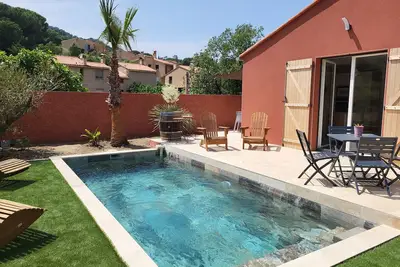 Image de Villa avec piscine à Collioure. Idéal pour des vacances en famille ou entre amis
