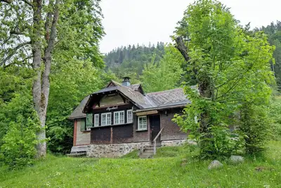 Image de Maison de vacances 'Sägerhäusle' avec vue sur la montagne