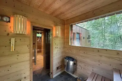 Image de Sous les pins avec sauna et jacuzzi (Emilie)