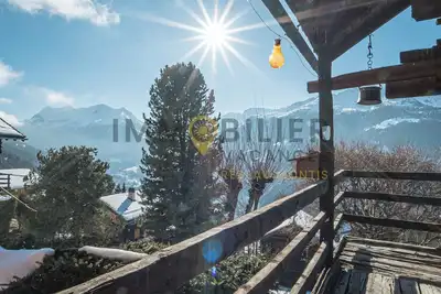 Image de Authentique chalet valaisan en madrier de mélèze sur deux étages pour 7 personnes, récemment rénové.