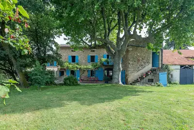 Image de Maison de vacances 'Maison De Campagne Au Calme' avec vue sur montagne, piscine privée et Wi-Fi