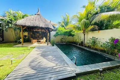 Luxury villa in the Paradice Mauritius close to the beach.
