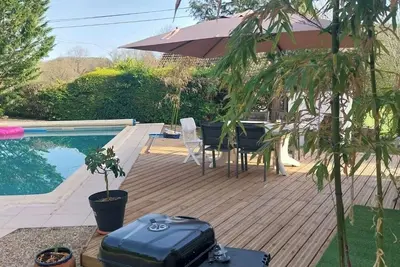 Image de Maison de campagne avec piscine entre la Dordogne et le Lot