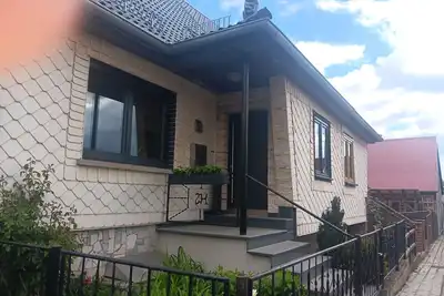 Image de Maison de vacances 'Fewo Zum Huberts Schweinchen' avec vue sur montagne et Wi-Fi