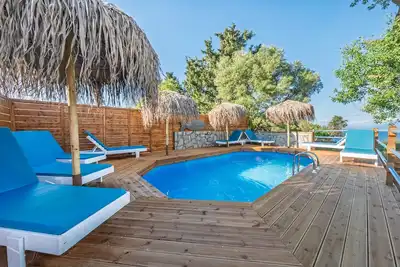 Image de Maison de campagne \"Kalimoukos\" avec vue sur la mer, Wi-Fi et climatisation