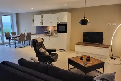 Image de Vacation apartment in Ossenbrock - modern and bright with terrace, sauna & alpacas