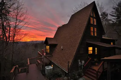 Chic A-Frame Cabin with Stunning Views