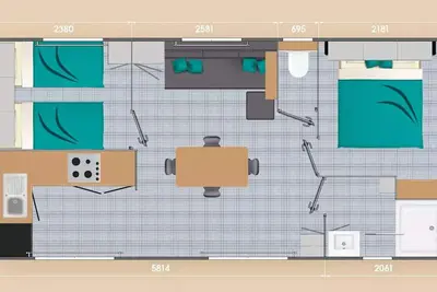 Image de Mobil Home Louisiane - 2 chambres 4 personnes