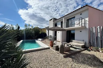 Villa vue sur les Alpilles