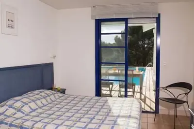 Image de Terrasse, cheminée ou poêle à bois, parking, télévision, 70-85m², Moliets-et-Maa