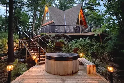 Image de Cozy A-Frame on the bay