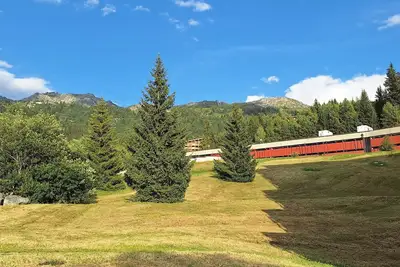 Image de Studio avec balcon - vue Arc 1800 Paradiski