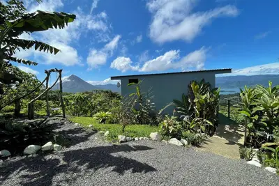 Eco Sol, Volcano and Lake Panoramic View, with hammock.