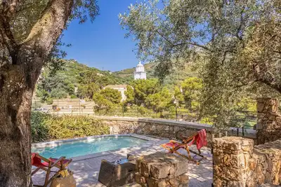 Image de Maison A Torra, ancienne maison comtale réhabilitée avec piscine, vue imprenable sur Corbara