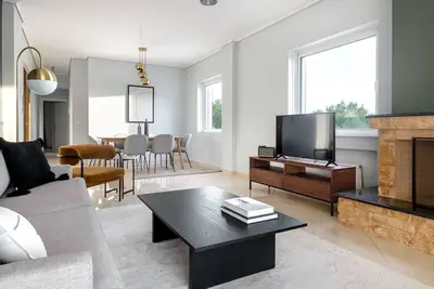 Image de Blueground | Marousi, fireplace, nr Kifisos River