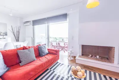 Image de Blueground | Agia Paraskevi, fireplace, nr park