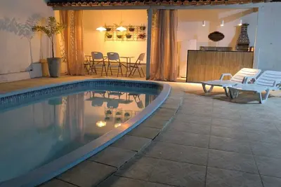 Image de Complete house with air conditioning and swimming pool, for 10 people.